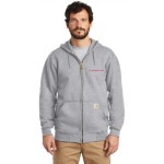 Carhartt ® Midweight Hooded Zip-Front Sweatshirt<BR><BR>XXXX-LARGE<BR>Grey • Red imprint 